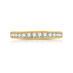 1/2 CTW Diamond Anniversary Ring in 10KT Yellow Gold