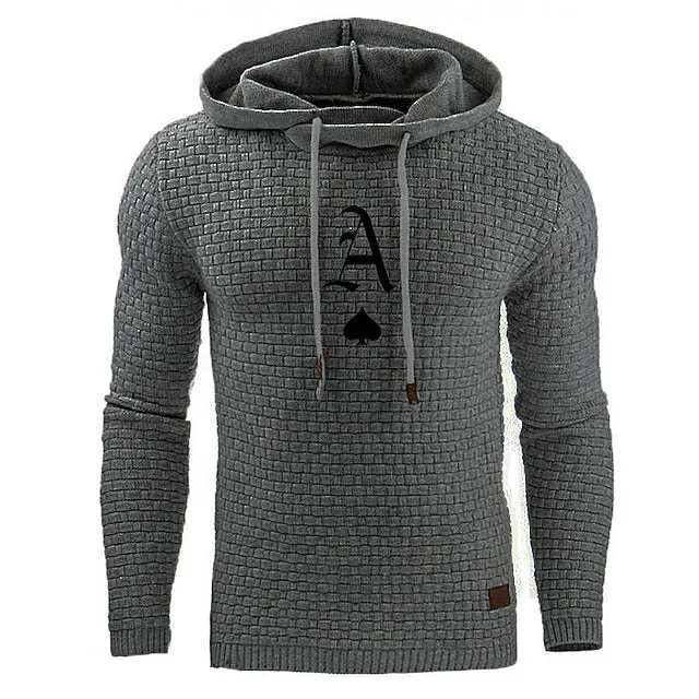 3D Printed Mens Hoodie with Vertigo Design - Moisture-Wicking Streetwear Sweatshirt