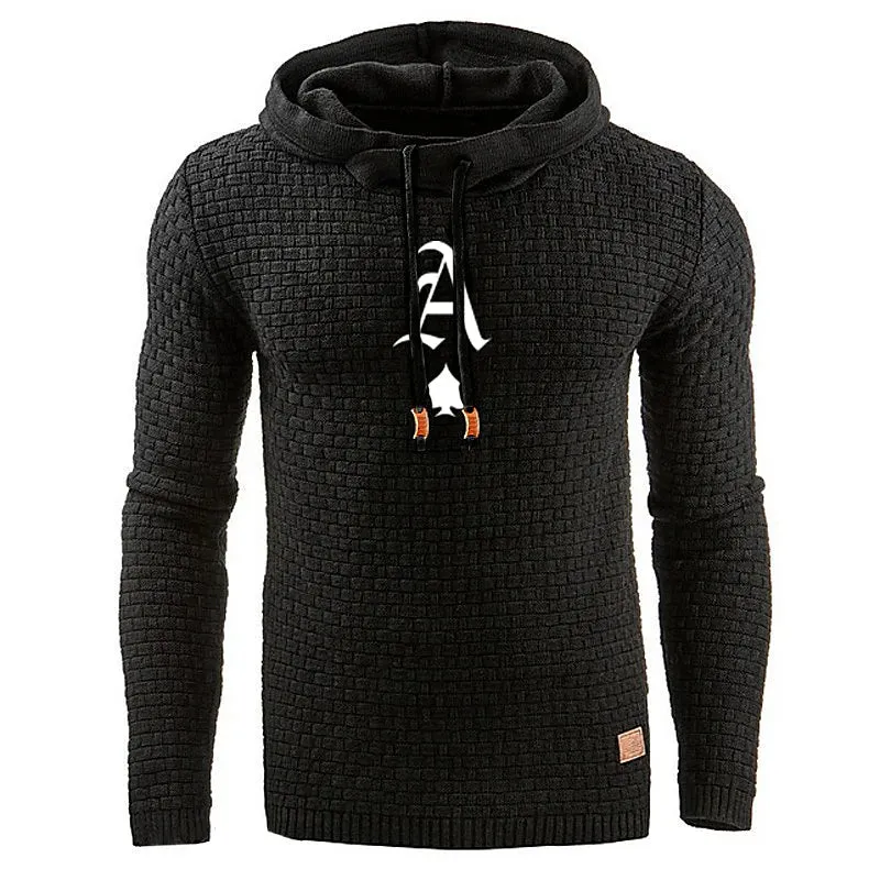 3D Printed Mens Hoodie with Vertigo Design - Moisture-Wicking Streetwear Sweatshirt