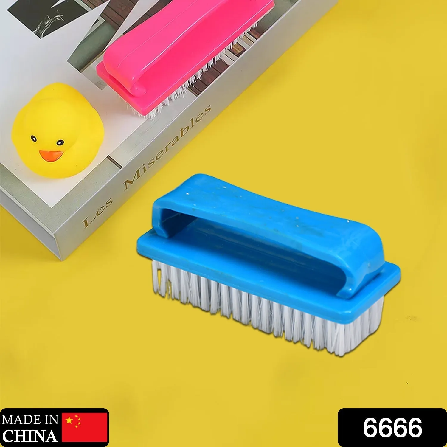 6666 Multi-Functional Laundry Brush for Cleaning Clothes, Shoes, Car Wheels, Floor with Handle.