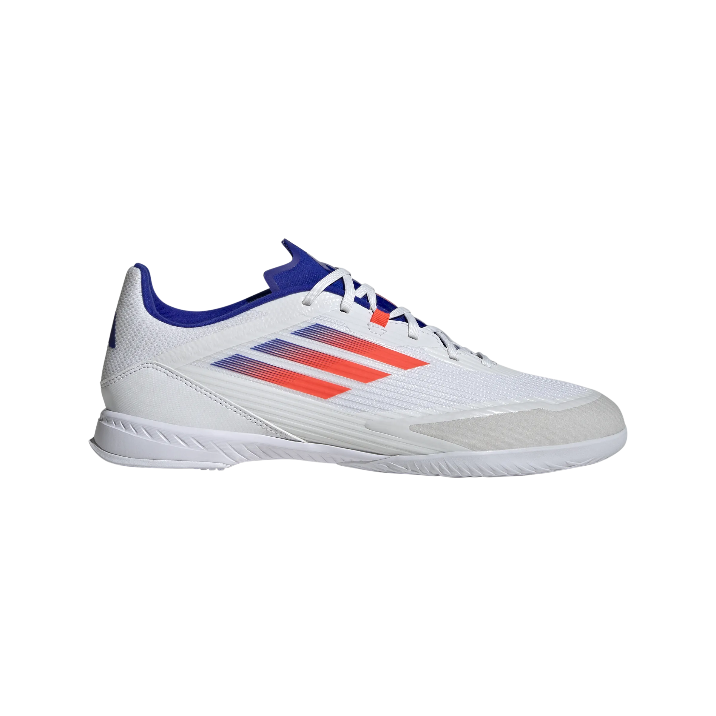 adidas F50 League Indoor Soccer Shoes | Cloud White-Solar Red-Lucid Blue | Men's