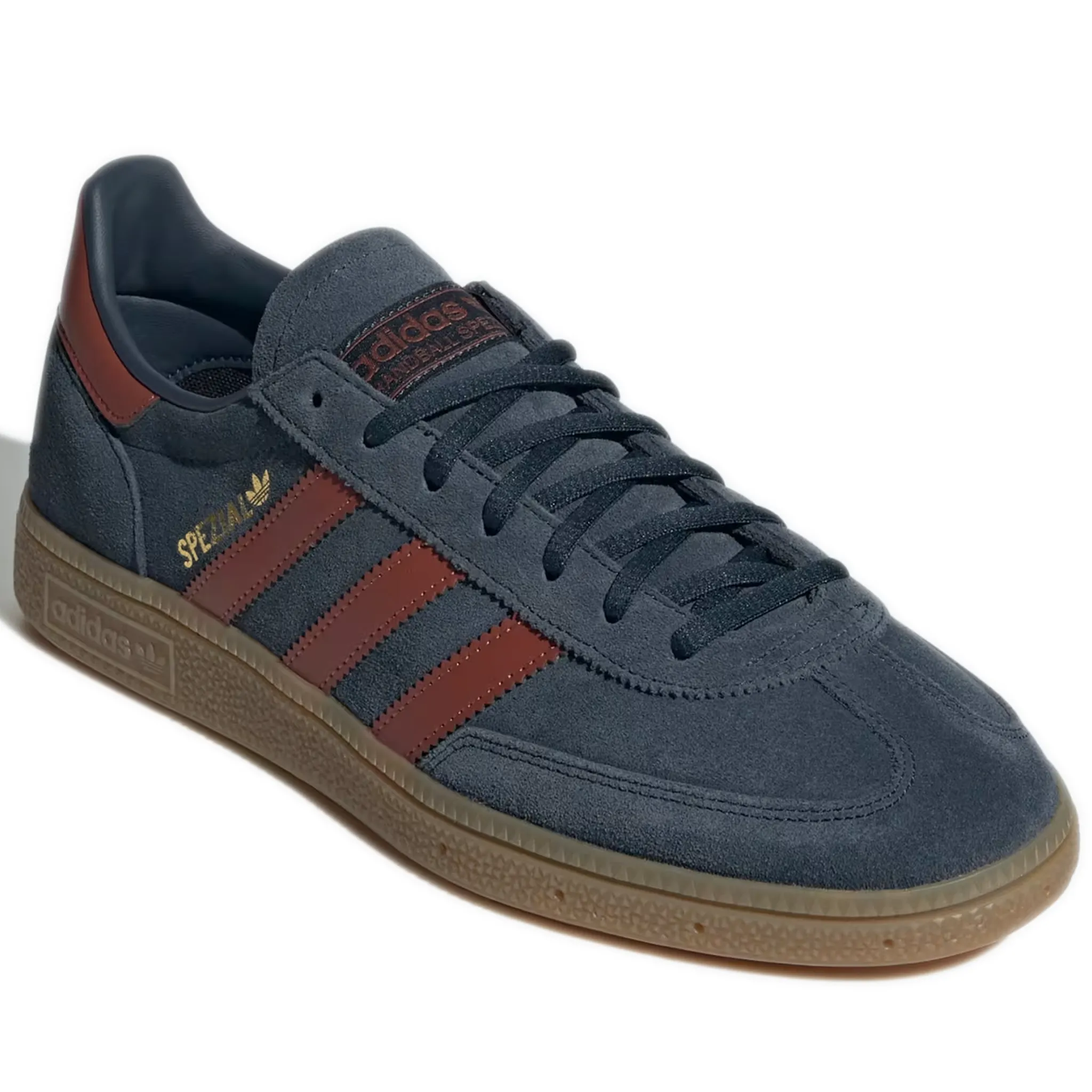 Adidas Handball Spezial Men's Shoes - Aurora Ink / Wild Sepia / Gold Metallic