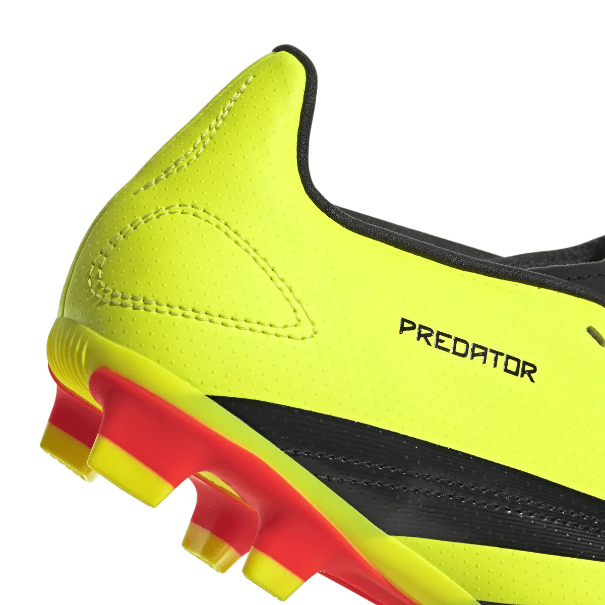 adidas Predator Club Flexible Ground Adult Soccer Cleat IG7757 Yellow/Black/Solar Red