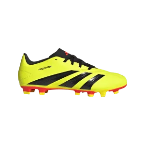 adidas Predator Club Flexible Ground Adult Soccer Cleat IG7757 Yellow/Black/Solar Red