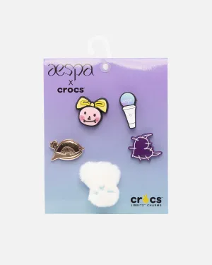 Aespa X Crocs 5 Pack Jibbitz™ Charms Multi-Coloured