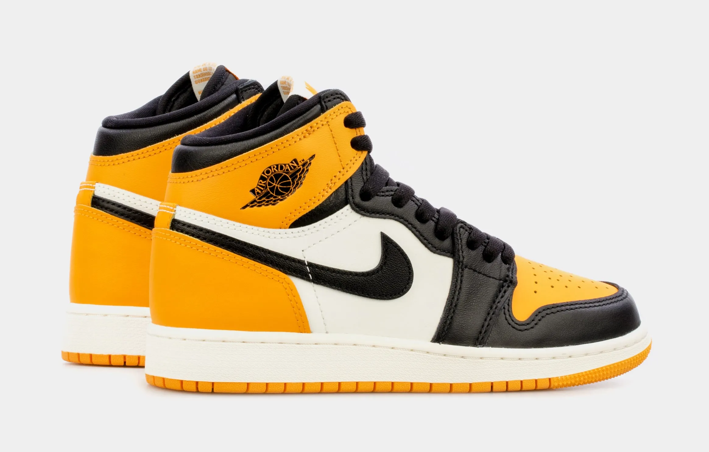 Air Jordan 1 High OG Taxi Grade School Lifestyle Shoes (Black/Yellow) Free Shipping