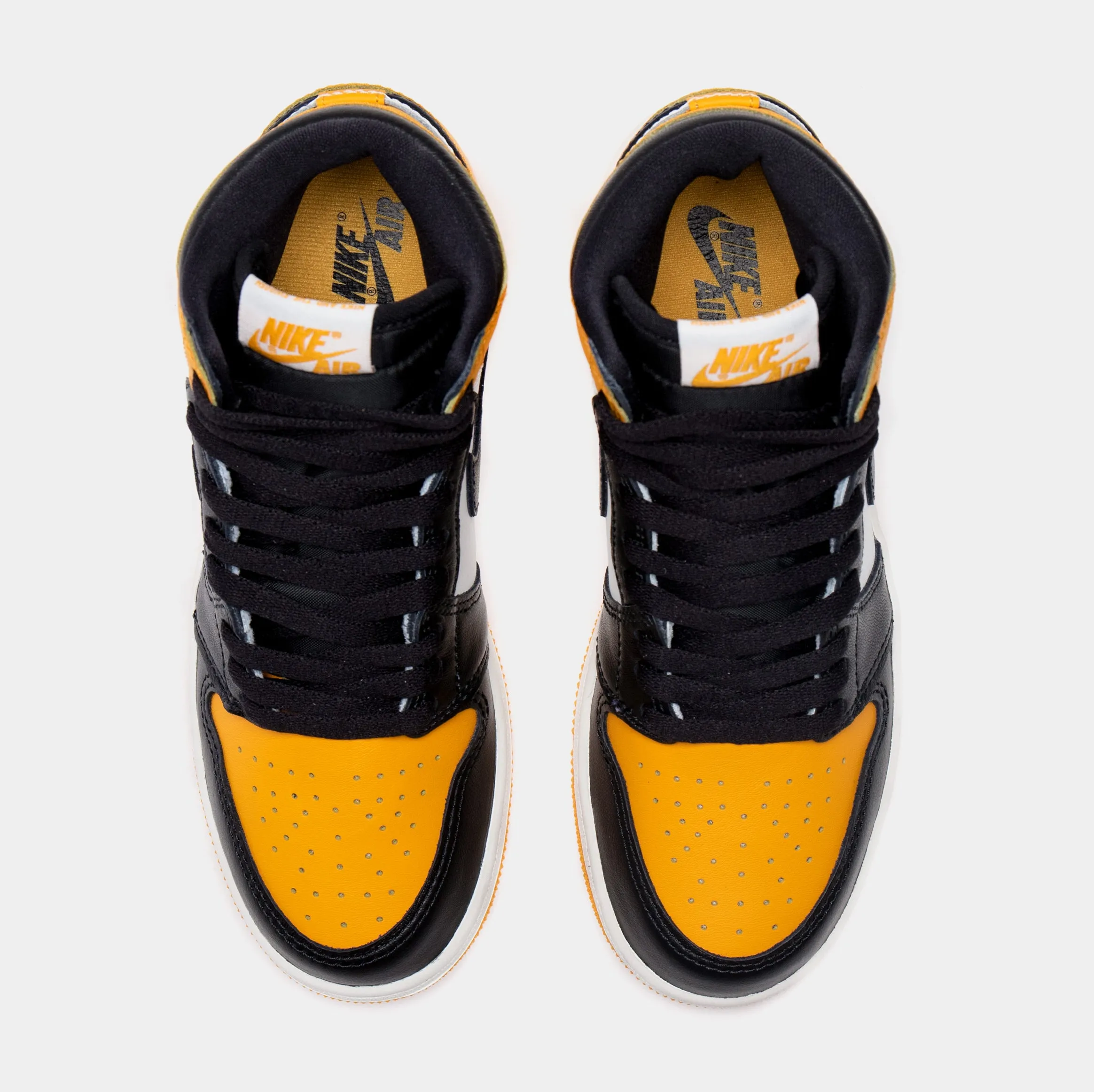 Air Jordan 1 High OG Taxi Grade School Lifestyle Shoes (Black/Yellow) Free Shipping