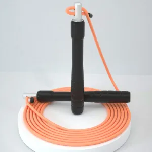 AMYUP Adjustable Bearing Anti-winding PVC Steel Wire Skipping Rope, Cable Length: 3m(Orange)