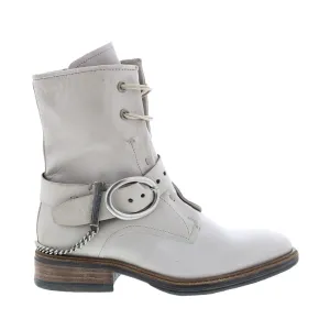 A.S.98 Faust A51202-101 Womens Beige Leather Hook & Loop Casual Dress Boots