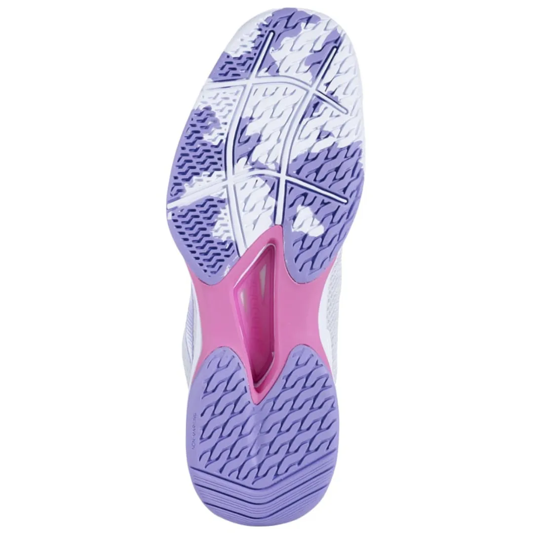 Babolat Jet Tere All Court Women Tennis Shoes - White/Lavender