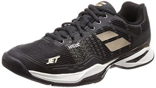 Babolat Men's Jet Mach I All Court Tennis Shoe - Black/Gold (9)