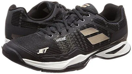 Babolat Men's Jet Mach I All Court Tennis Shoe - Black/Gold (9)