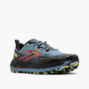 Brooks Cascadia 18 - Trail Running (Men's) - Citadel/Ebony/Lime