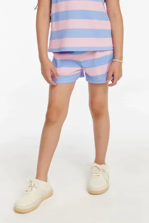 CHA Mae Bubblegum & Blue Striped Tank