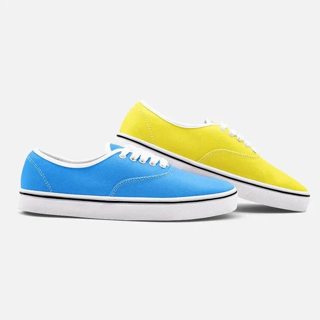 Citrus Colored Unisex Canvas Sneakers