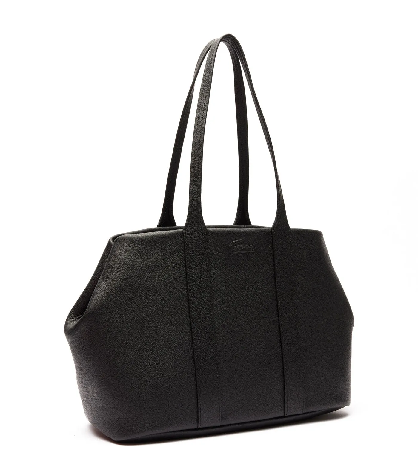 City Court Leather Tote Bag Noir