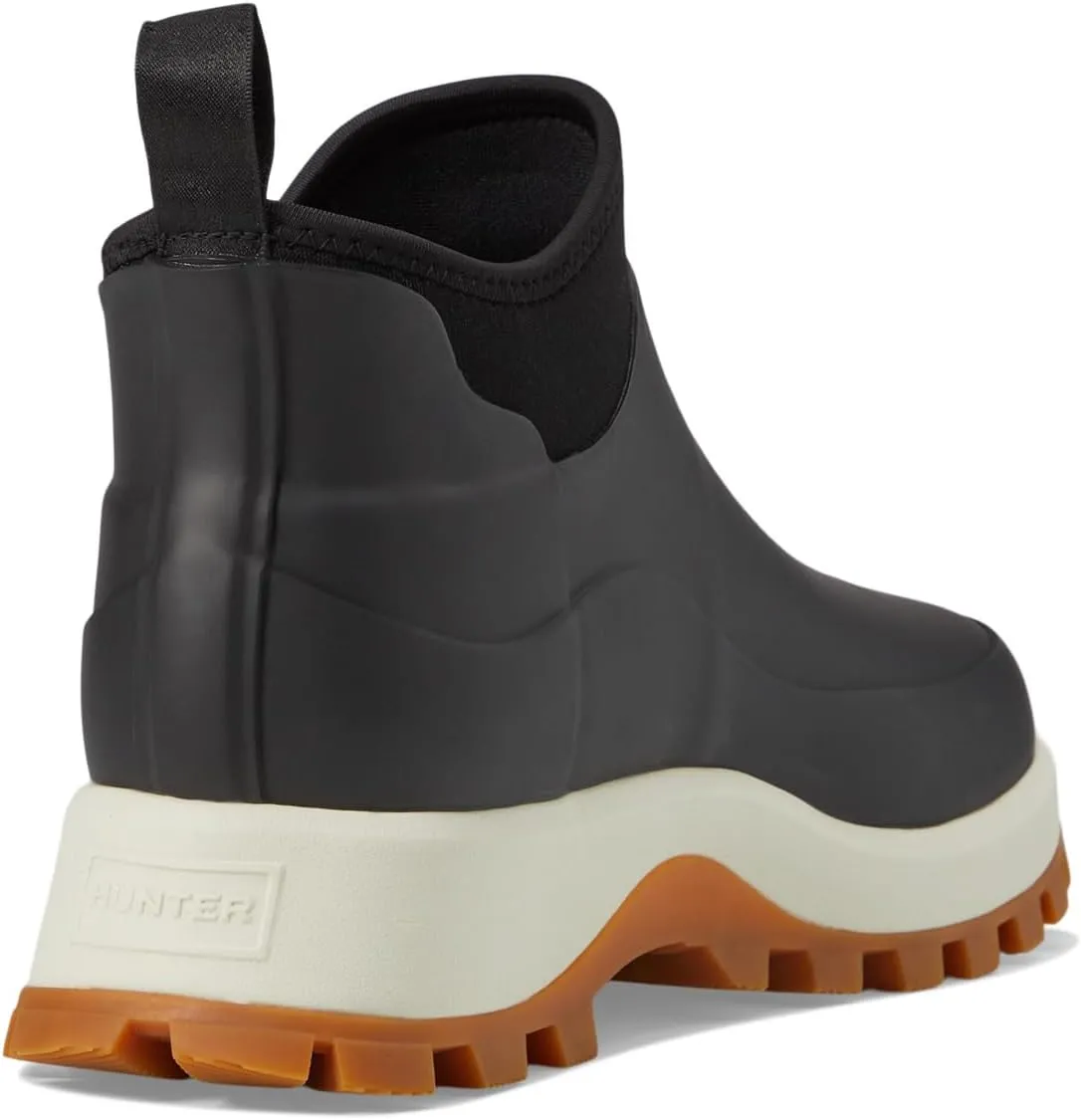 City Explorer Ankle Boot Hunter Rubber Boots, Black/Shaded White/Gum