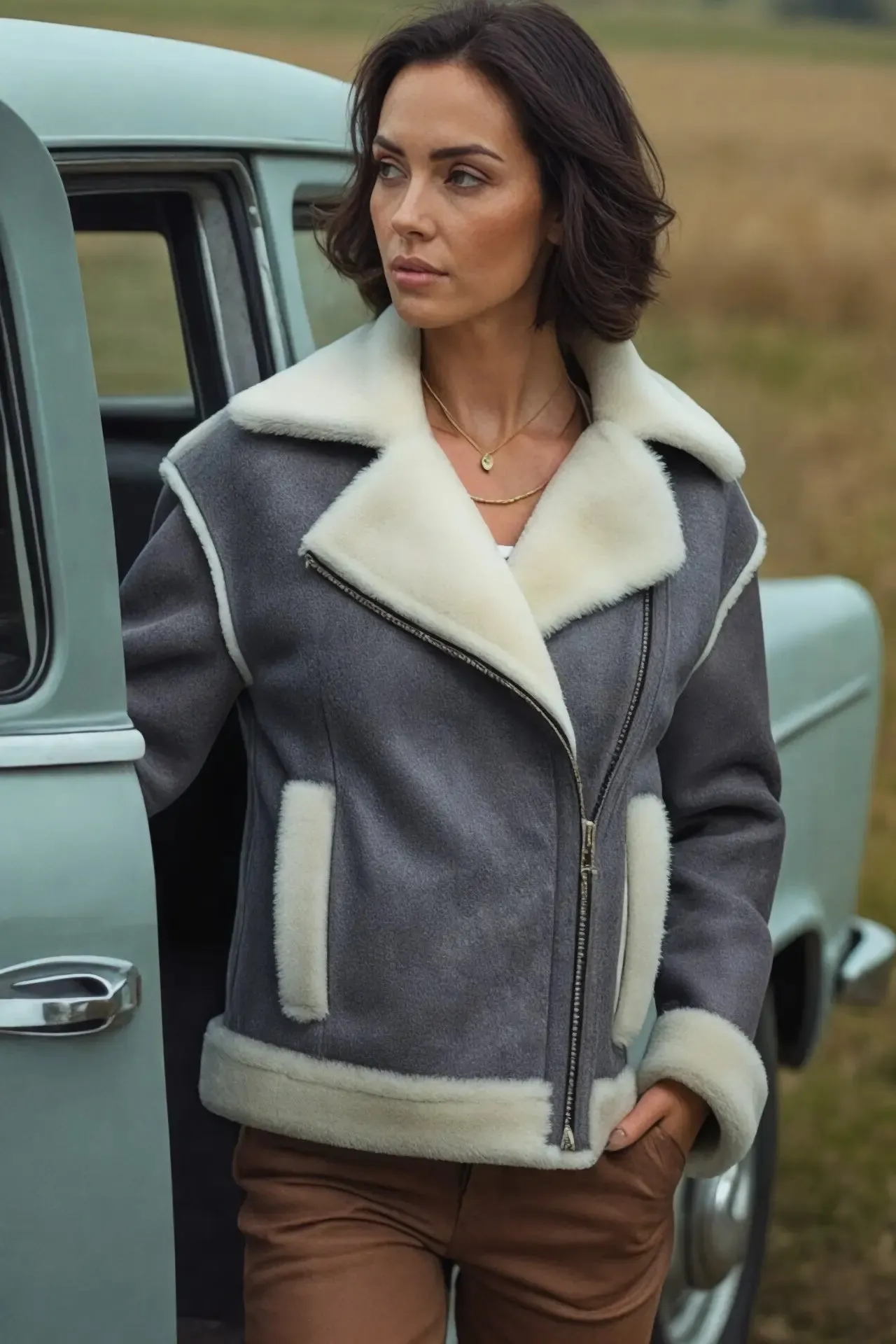 Claudia Vintage Sheepskin Jacket