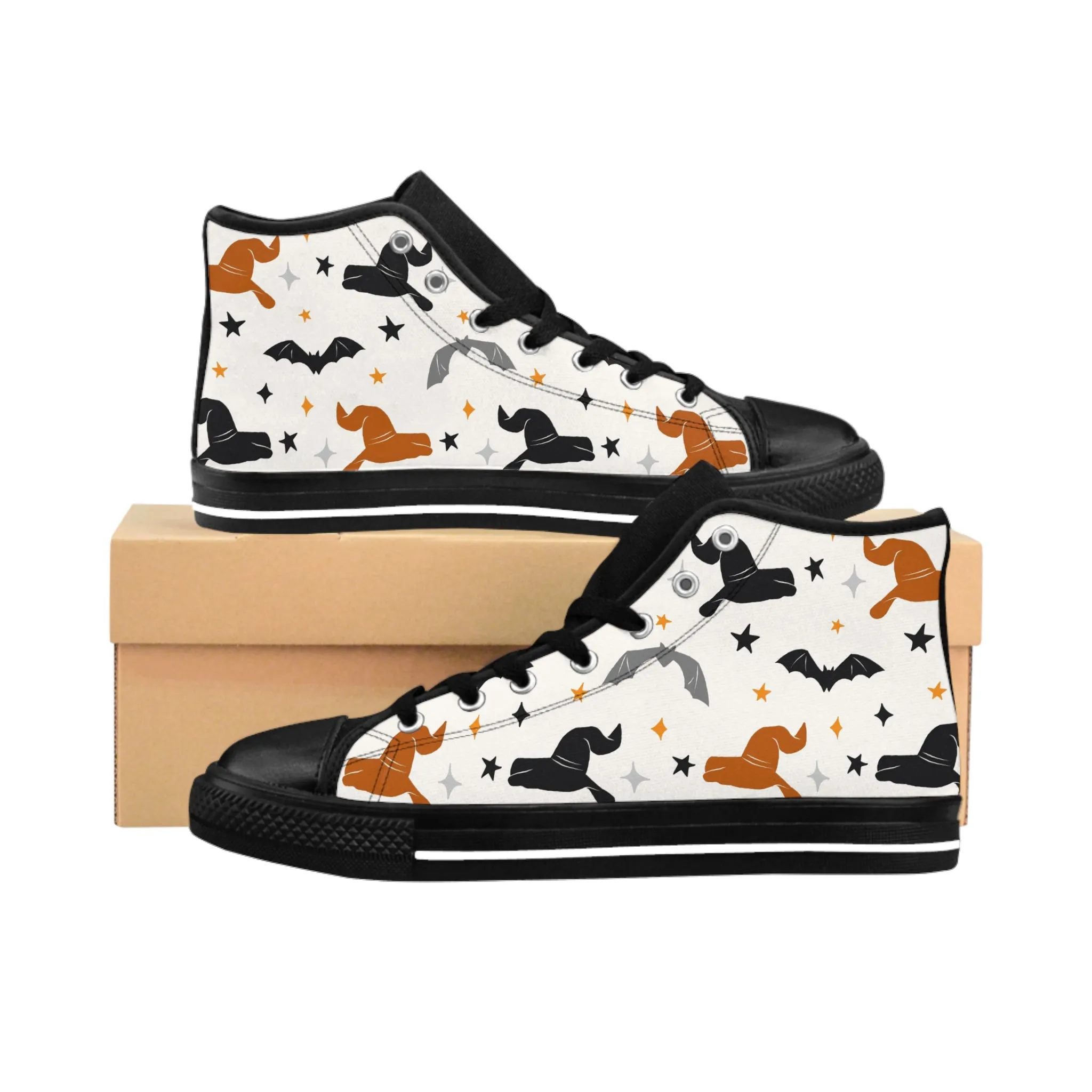 Colorful Halloween Hats Women's Classic Sneakers