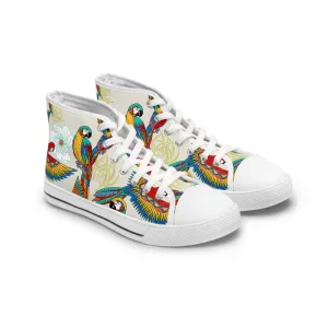 Colorful Parrot Women's High Top Sneakers