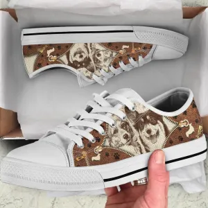 Corgi Low Top Shoes - Low Top Sneaker - Dog Walking Shoes Men Women, Dog Printed Shoes, Canvas Shoes For Men, Women