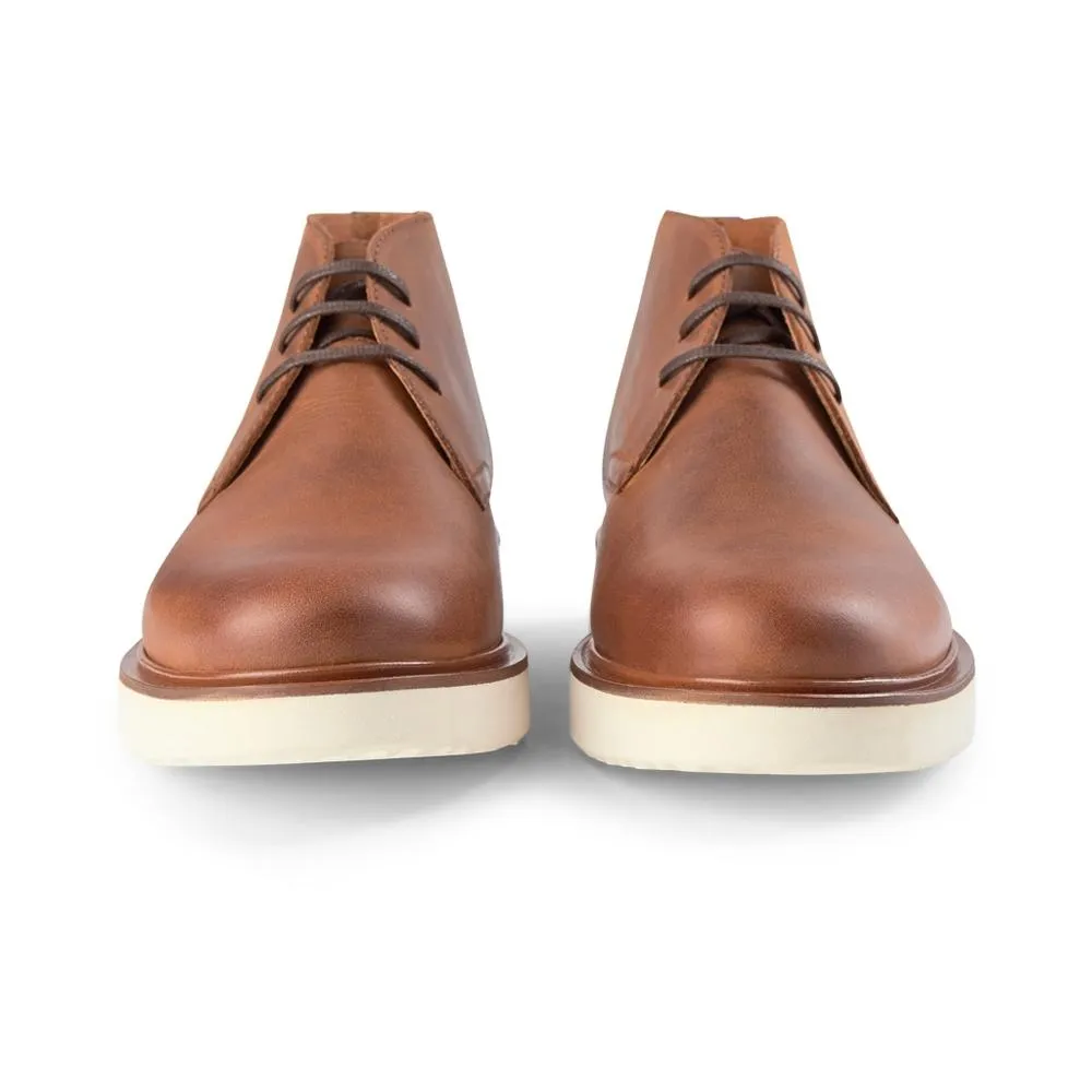 Cosmos Leather Desert Boots - TAN