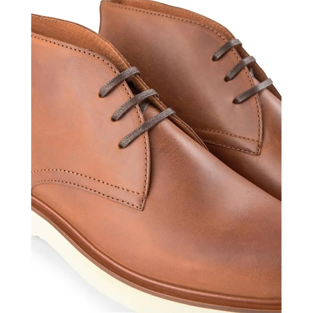 Cosmos Leather Desert Boots - TAN