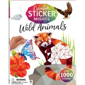 Creative Sticker Mosaics: Wild Animals