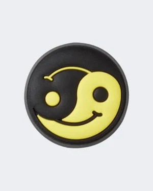 Crocs Yin Yang Smile Unisex Lifestyle Pins Black/Yellow 10010395