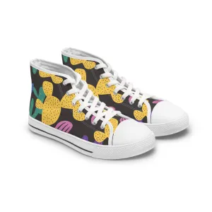 Cute Cactus Plants Women's High Top Sneakers