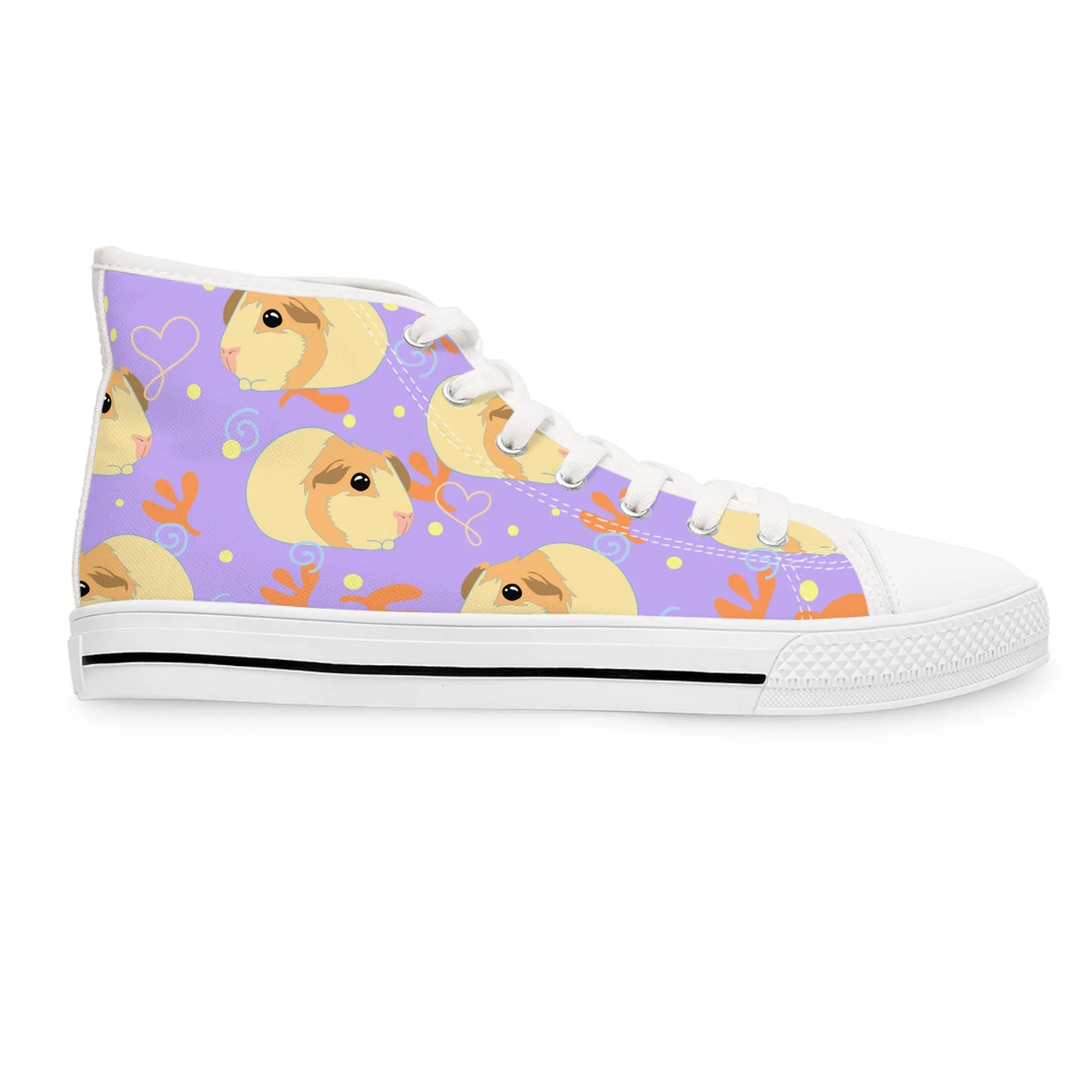 Cute Guinea Pigs Women's High Top Sneakers