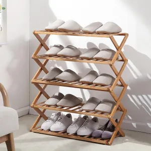 Danica - Bamboo Multi-Level Shoe Rack