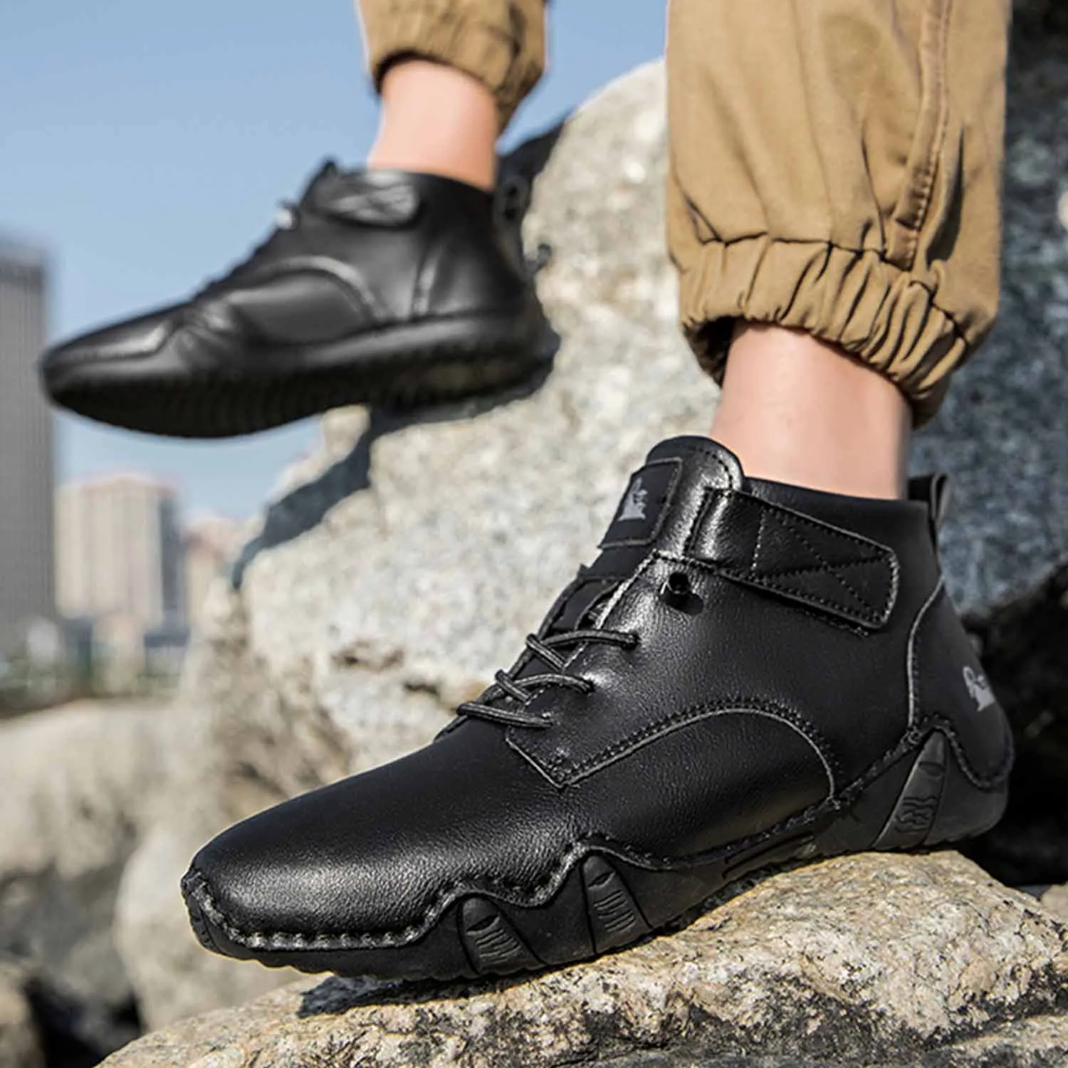 Dbeck® Octopus: Men's Outdoor Commuting Waterproof Casual Boots