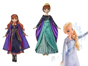 Disney Frozen Singing Fashion Music Dolls Assortment - Singing Elsa, Singing Anna, Adventure Anna