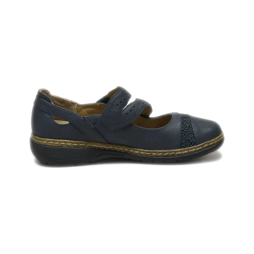 Easy Street Osaka Slip Ons Leather Black Colour For Women