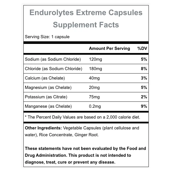 Endurolytes Extreme (120 Capsules)