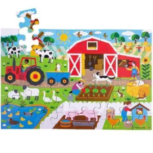 Farmyard Wooden Floor Puzzle, 48 pieces