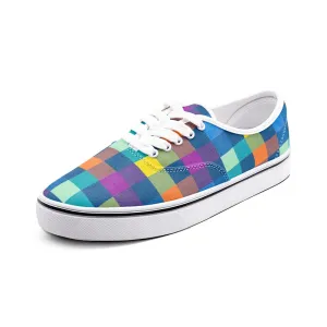 Festive Pixels Unisex Canvas Shoes Fashion Low Cut Loafer Sneakers