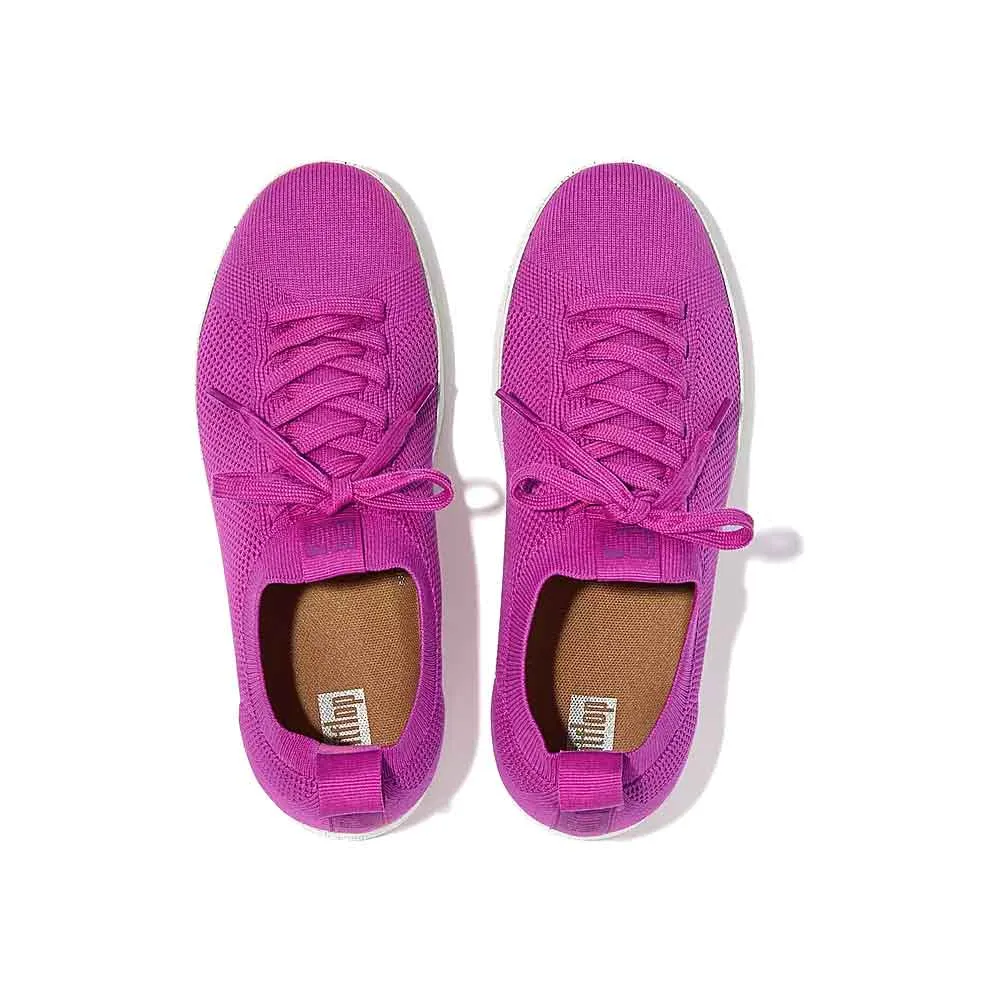 FitFlop Rally E01 Multi-Knit Trainer Sneaker Shoes - Miami Violet