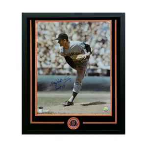 Gaylord Perry HOF Inscribed Hand Signed & Framed Giants 16x20 Baseball Photo