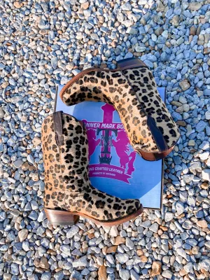 GIRL'S TANNER MARK LEOPARD SPARKLE BOOTS