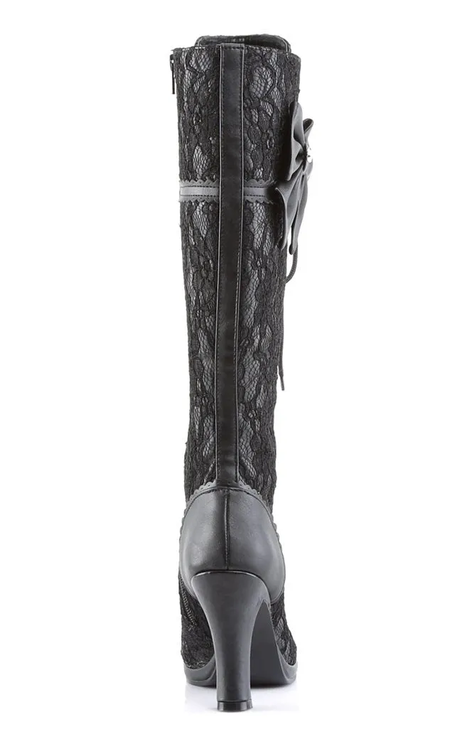 GLAM-240 Black Knee High Boots (AU Stock)