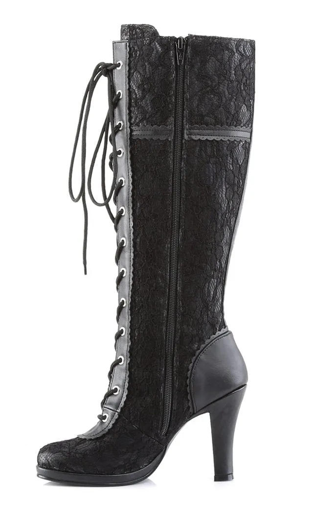 GLAM-240 Black Knee High Boots (AU Stock)