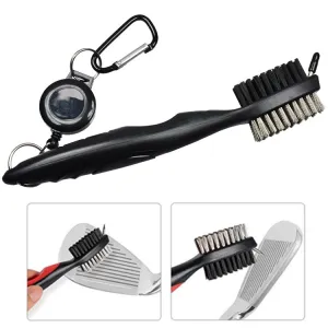 Golf Club Brush Ball Slot Cleaning Brush Cleaning Set(Black)