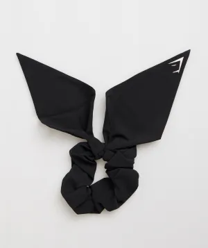 Gymshark Bow Scrunchie - Black