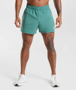 Gymshark Sport 5" Shorts - Hoya Green/Woodland Green