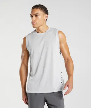 Gymshark Sport Tank - White/Smokey Grey Marl