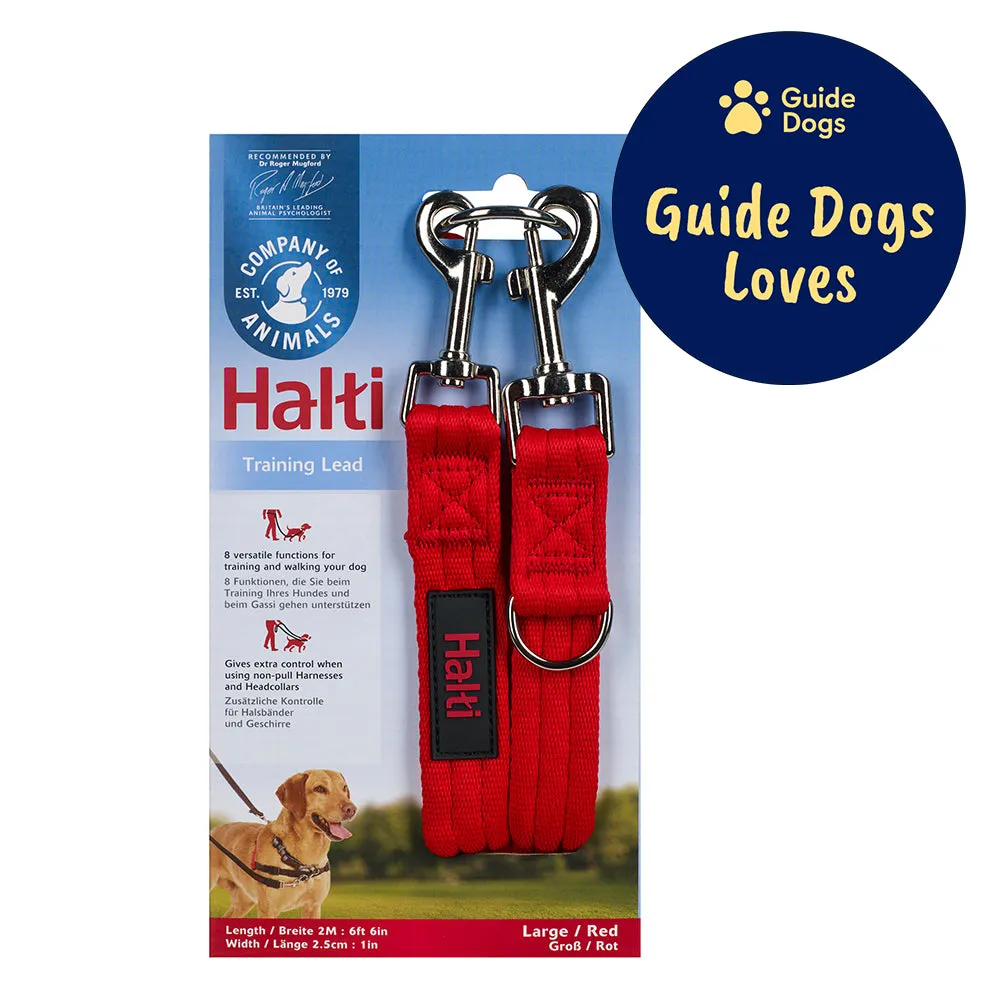 Halti red training lead - Guide Dogs recommended