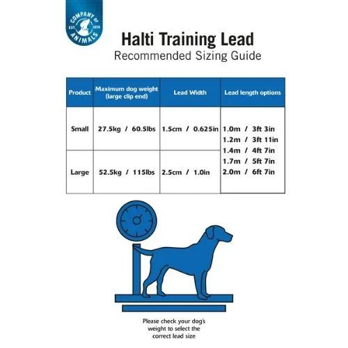 Halti Training Dog Lead Red Small