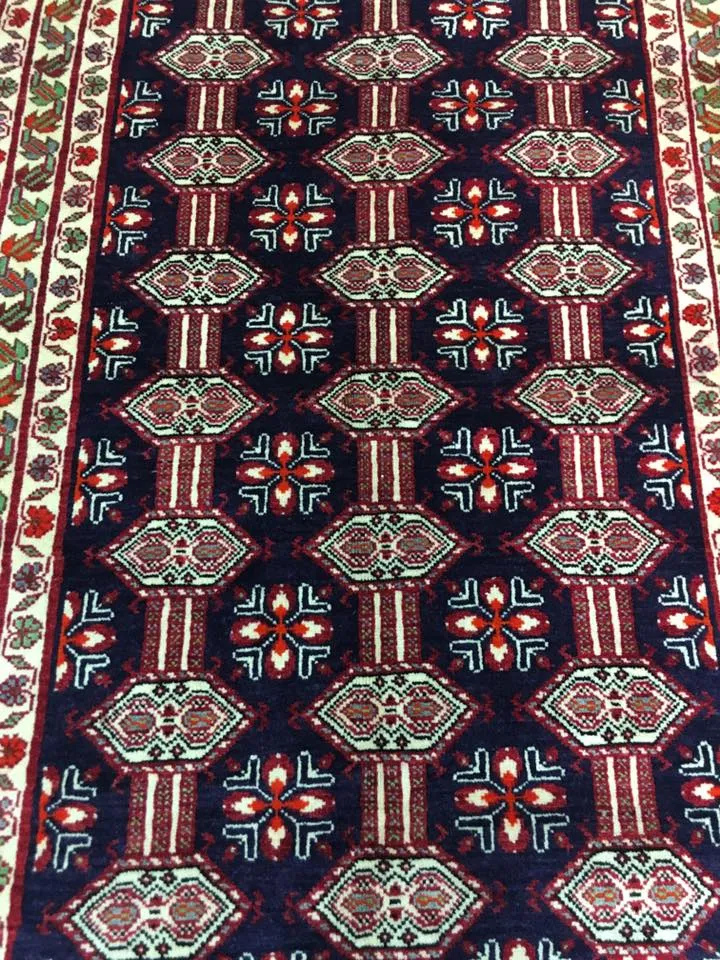 HAND KNOTTED PERSIAN TORKAMAN RUG 208X130 CM